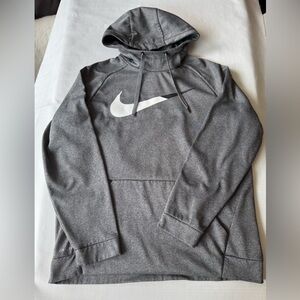 Nike ✔️ Therma Dri-fit Cozy Hoodie Grey Black White Size XL Unisex 844637-071
